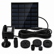 Solar Fountain Pump Kit Submersible Water Pump Panel Bird Bath Pond Nozzles