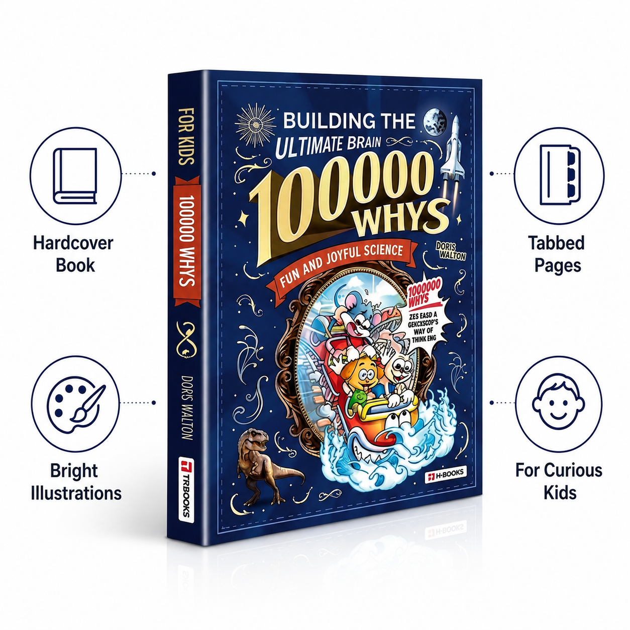 100000 Whys Science Book, Kids Question Answer Learning Book for Homeschool, Bedtime Reading & Gift