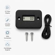 Engine Hour Meter, Digital LCD Usage Tracker for Motorcycles, Lawn Mowers, ATVs & Generators